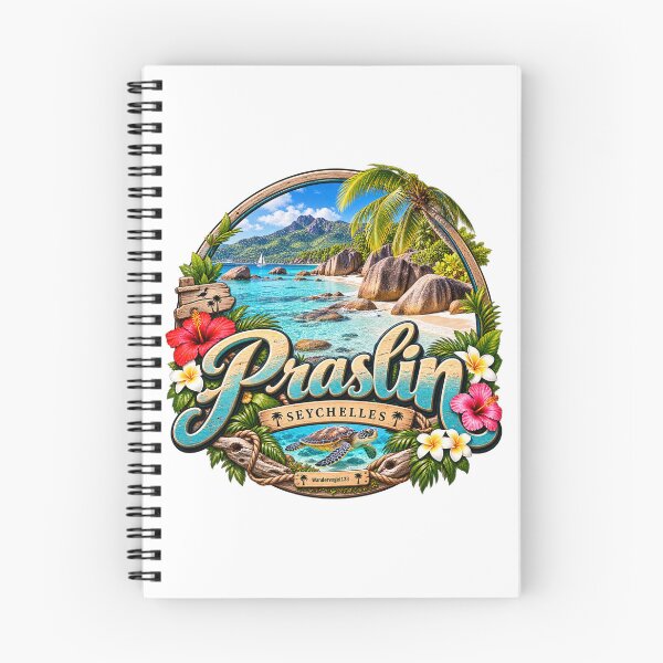 Item preview, Praslin Seychelles – Tropical island paradise Beach & sea Vintage design designed and sold by Wandervogel123.