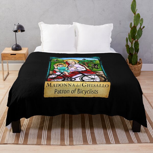 Item preview, La Madonna del Ghisallo Mountain Biking Patron Saint Cycling designed and sold by geronkagogo.