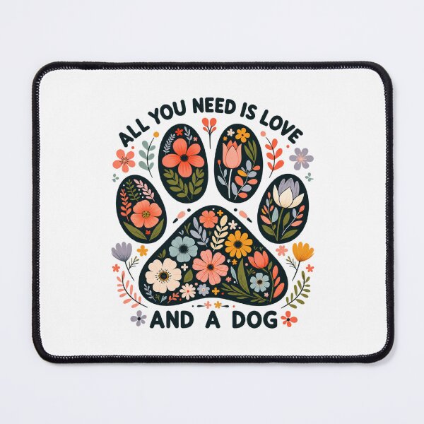Item preview, Floral Paw Print Dog designed and sold by DienesAngele.