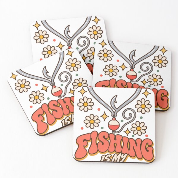 Item preview, Fishing Is My Love Language Groovy Hook Heart designed and sold by JIMBOEE.