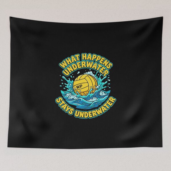 Item preview, What Happens Underwater Stays Underwater Water Polo Player Fan Athlete designed and sold by PopStars1993.