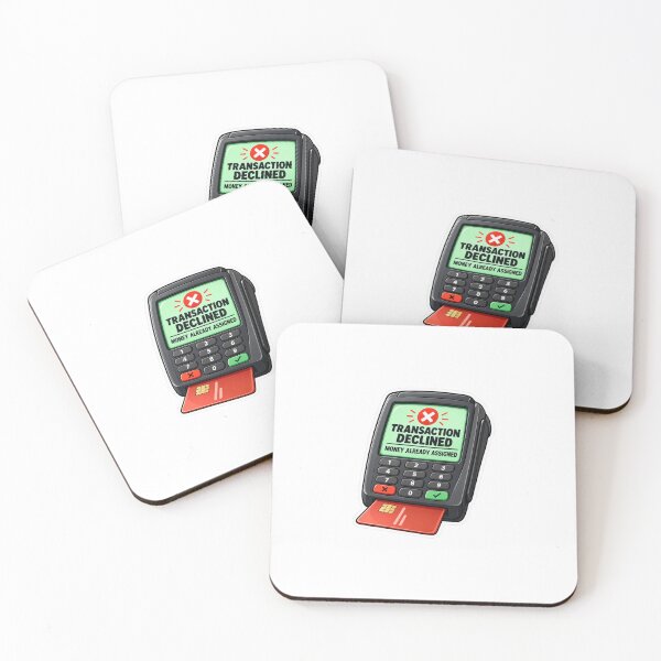 Item preview, Transaction Declined Money Already Assigned Budgeting Sticker designed and sold by astersgraphics.