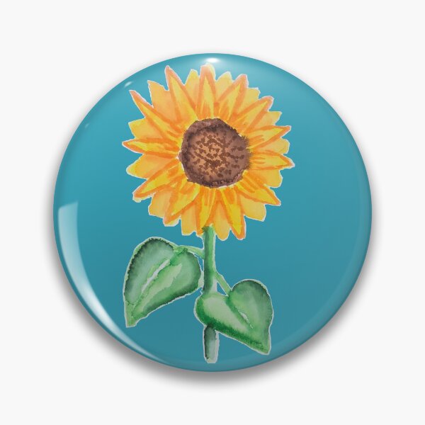 Item preview, Watercolour Sunflower designed and sold by Katy Fryd.
