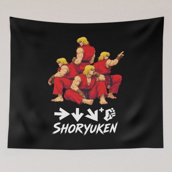Item preview, Shoryuken Pixel Fighters designed and sold by AllbrightBond.