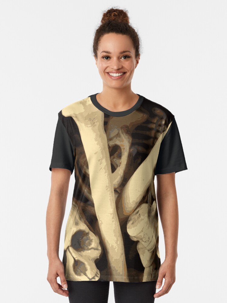 Alternate view of Caldron of bones. Graphic T-Shirt