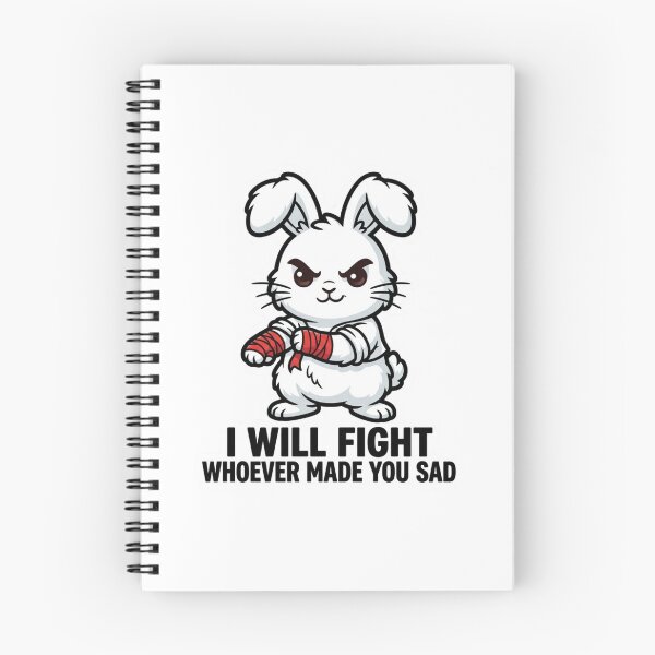 Item preview, I Will Fight Whoever Made You Sad Funny Angry Bunny Boxer Sarcastic Humor designed and sold by raedattia.