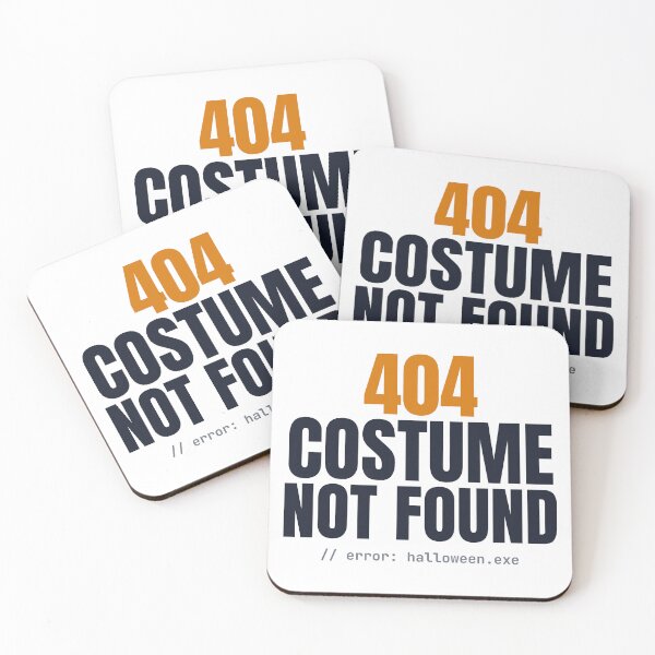 Item preview, 404 Costume Not Found — Funny Lazy Halloween Costume For Programmers designed and sold by AutomationDataCamp LLC.