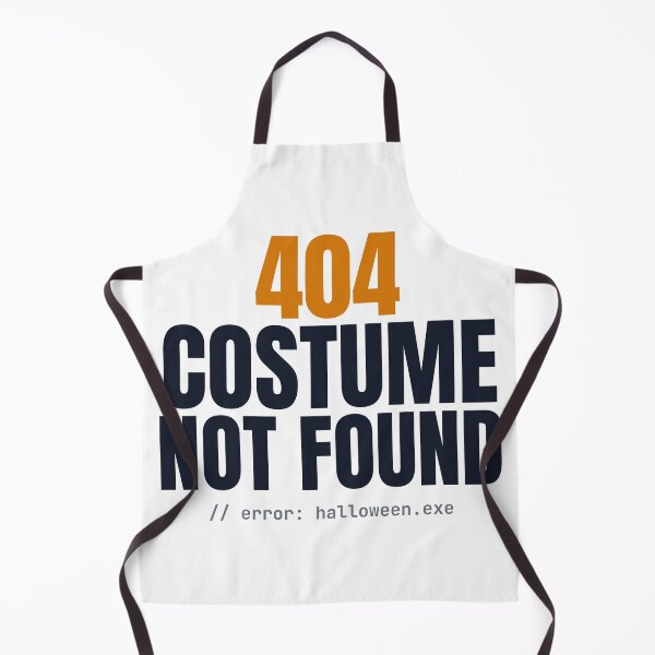 Item preview, 404 Costume Not Found — Funny Lazy Halloween Costume For Programmers designed and sold by AutomationDataCamp LLC.