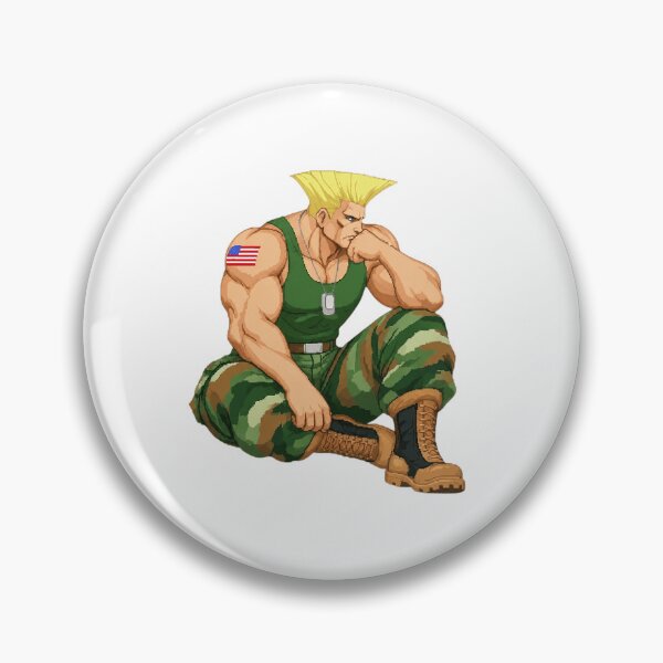 Item preview, Guile Retro Fighter designed and sold by LilianaFranze.