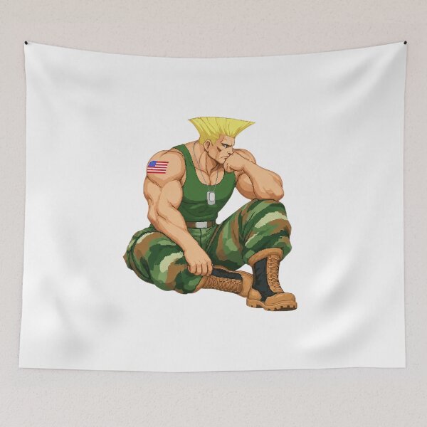Item preview, Guile Retro Fighter designed and sold by LilianaFranze.