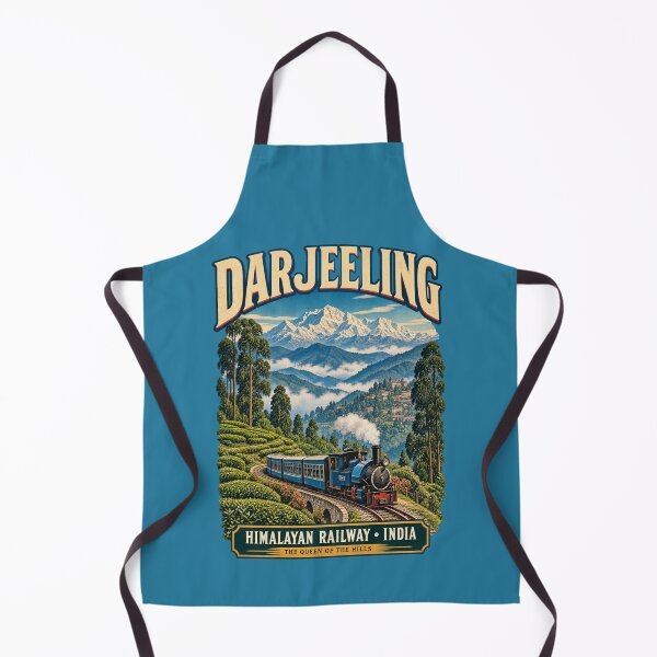 Item preview, Darjeeling Himalayan Railway Vintage Travel Poster – India Toy Train & Himalayas designed and sold by Globalcitytees.