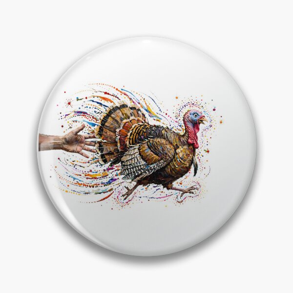 Item preview, Funny Thanksgiving Turkey Chase designed and sold by m-y-A-I-A-R-T-.