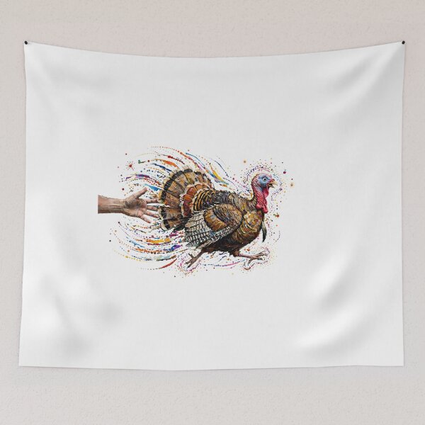 Item preview, Funny Thanksgiving Turkey Chase designed and sold by m-y-A-I-A-R-T-.