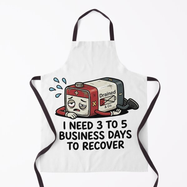Item preview, I Need 3 To 5 Business Days To Recover Low Battery Exhausted Introvert Burnout Humor designed and sold by raedattia.