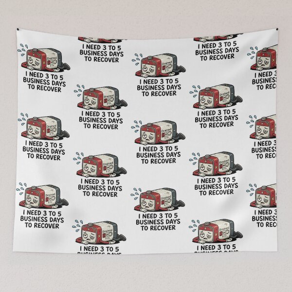 Item preview, I Need 3 To 5 Business Days To Recover Low Battery Exhausted Introvert Burnout Humor designed and sold by raedattia.