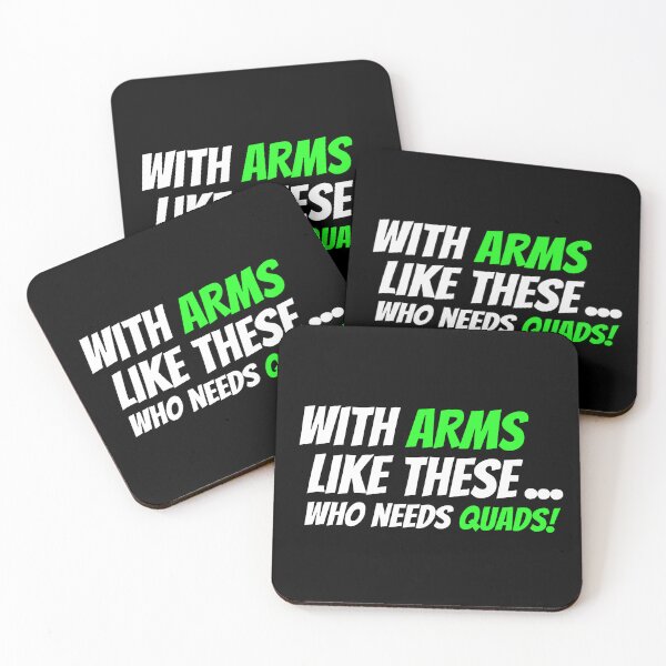 Item preview, With Arms Like These... Who Needs Quads! designed and sold by TheFineShirt.