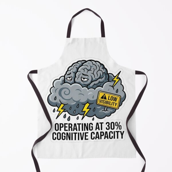 Item preview, Brain Fog Low Visibility Storm Humor Operating At 30 Percent Cognitive Capacity designed and sold by raedattia.