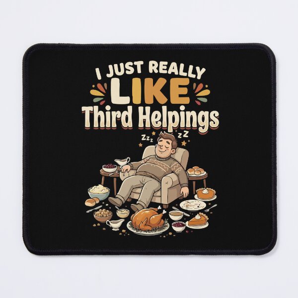Artikelvorschau, Third Helpings Food Coma Thanksgiving Nap entworfen und verkauft von YASSINE HZ.