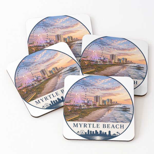 Item preview, Myrtle Beach Pier Sunset t-shirt designed and sold by Beyond Destinations.