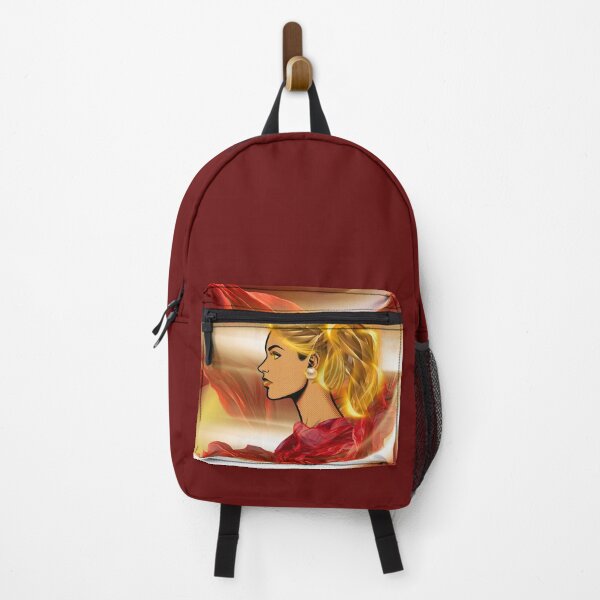 Item preview, Red Silk & Gold Glow Woman Profile Art designed and sold by tinkeybabes.