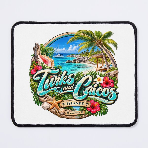 Item preview, Turks & Caicos Islands – Caribbean beach paradise & tropical retro design designed and sold by Wandervogel123.