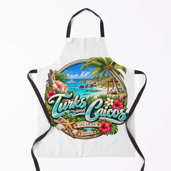 Item preview, Turks & Caicos Islands – Caribbean beach paradise & tropical retro design designed and sold by Wandervogel123.