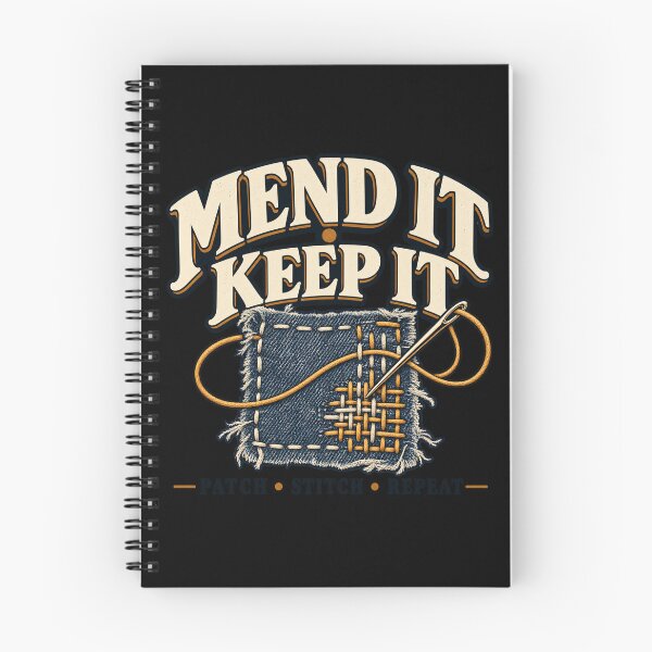 Item preview, Mend It Keep It – Patch Stitch Repeat designed and sold by MotiveMint.