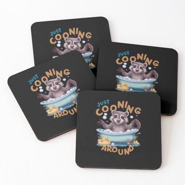 Item preview, Just Cooning Around Funny Raccoon Bathtub designed and sold by Andrich3.
