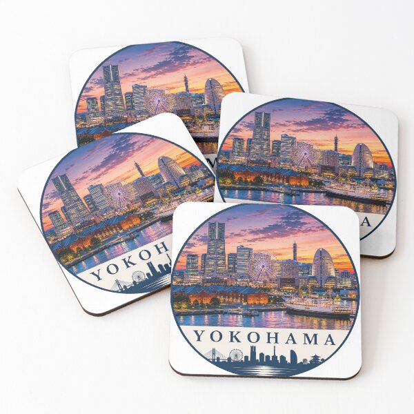 Item preview, Yokohama Harbor Skyline t-shirt designed and sold by Beyond Destinations.