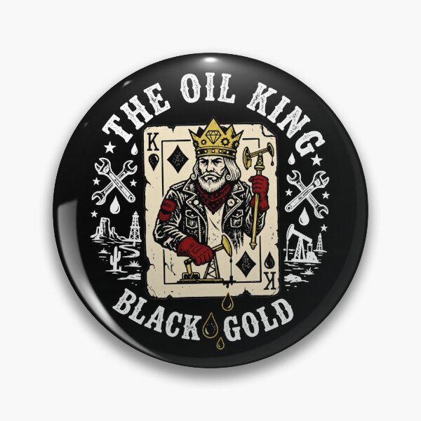 Item preview, The Oil King Black Gold Oilfield designed and sold by NoirLuxeStudio.