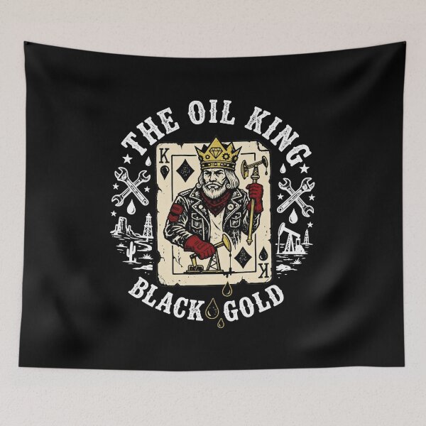 Item preview, The Oil King Black Gold Oilfield designed and sold by NoirLuxeStudio.
