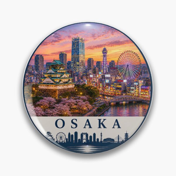 Item preview, Osaka Castle Skyline Travel t-shirt designed and sold by Beyond Destinations.