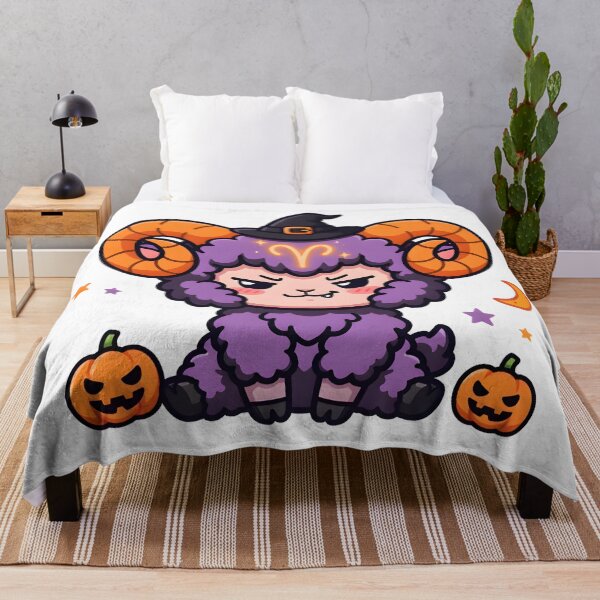 Item preview, Cute Aries Halloween Ram designed and sold by Zodiac Celestial Art.
