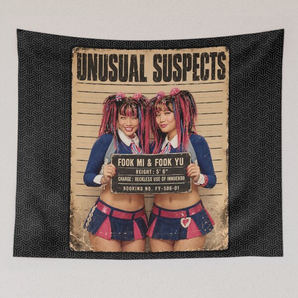 Item preview, Unusual Suspects "Fook Mi & Fook Yu" designed and sold by TeeCodes.