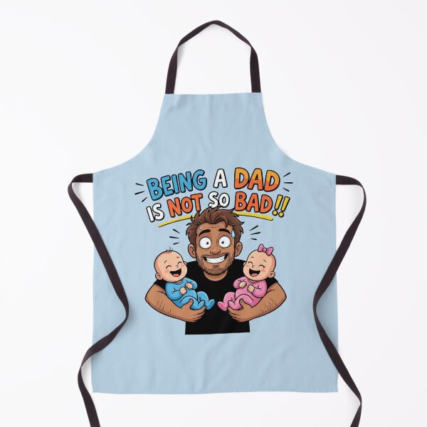 Item preview, Being a Dad Is Not So Bad – Happy Father with Babies 3 designed and sold by WordPlayStudio.