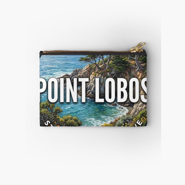 Item preview, Point Lobos State Natural Reserve California Wildflower Spring Round Badge Sticker designed and sold by DetourDgn.