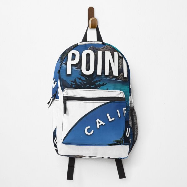 Item preview, Point Lobos State Natural Reserve California Blue Hour Round Badge Sticker designed and sold by DetourDgn.