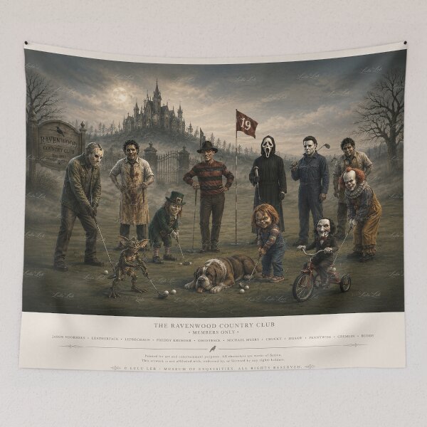 Item preview, Horror Icons in One sublime Poster designed and sold by LuluLeb.