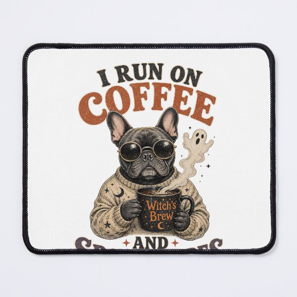 Item preview, Coffee Spooky Vibes Frenchie Halloween – French Bulldog Witch’s Brew designed and sold by elisarasada.
