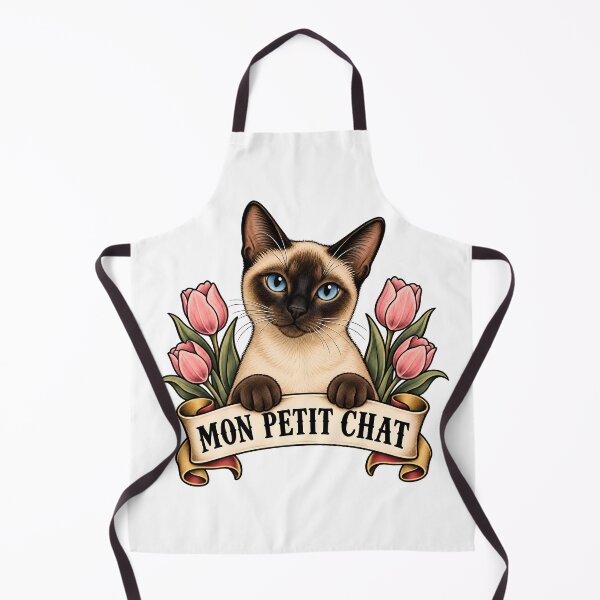 Item preview, My Little Siamese Cat Tulip Banner designed and sold by Old's Cool Cat Studio.