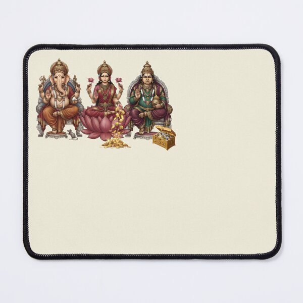 Item preview, Lakshmi Ganesha Kubera Divine Wealth Art designed and sold by hutofdesigns.