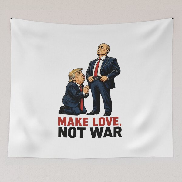 Item preview, Trump & Putin Make Love Not War Meme designed and sold by Fun&Design.