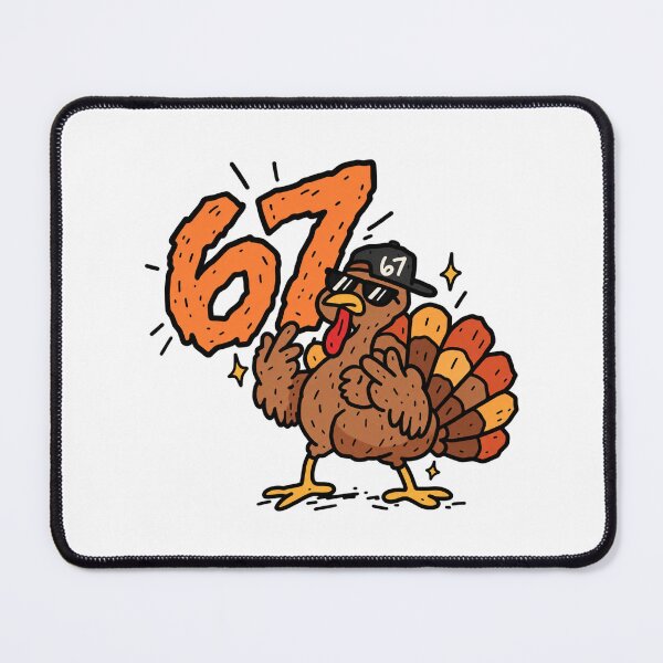 Item preview, Funny 67 Thanksgiving Turkey Meme designed and sold by MonkiFlipp.