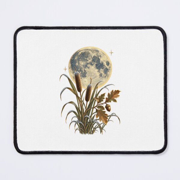 Item preview, Beaver Moon | November Full Moon Botanical Art | Moon Lover Gift designed and sold by Brackenlume Studio.
