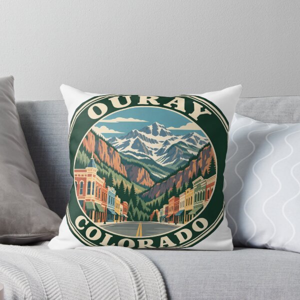 Item preview, Ouray Colorado Flat Travel Badge designed and sold by mnkyride.