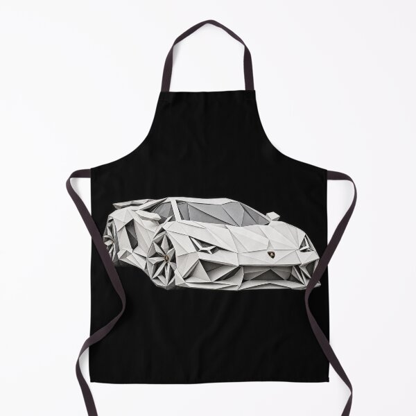 Item preview, White Origami Supercar – Geometric Paper Sports Car Art - PLUSHIWORLD designed and sold by PLUSHIWORLDtm.