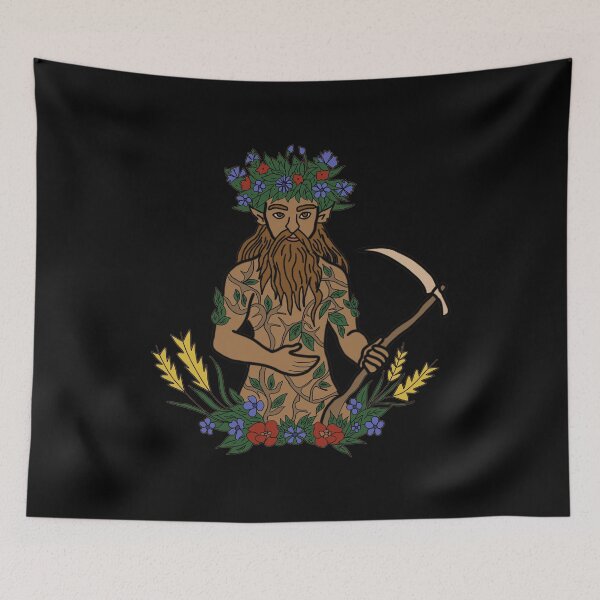 Item preview, Green Man Spirit Pagan Forest Deity Nature Guardian  designed and sold by LeshanArt.