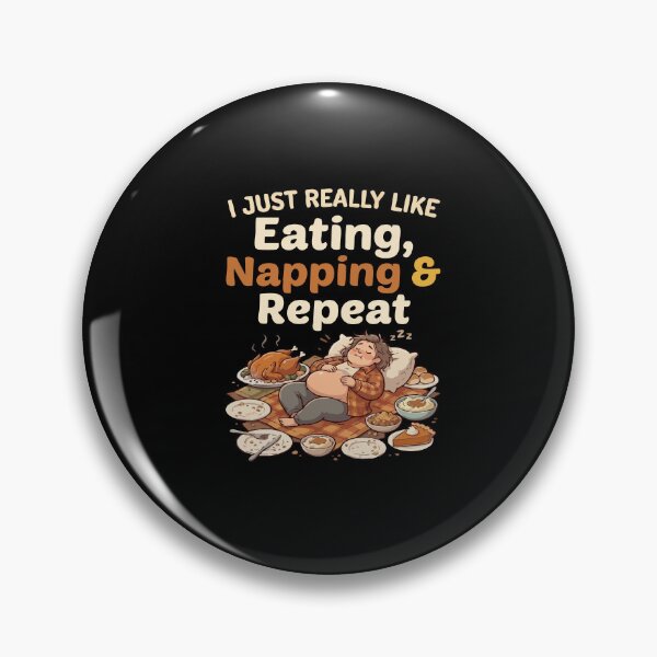 Artikelvorschau, Eating Napping Repeat Funny Feast Lover entworfen und verkauft von YASSINE HZ.