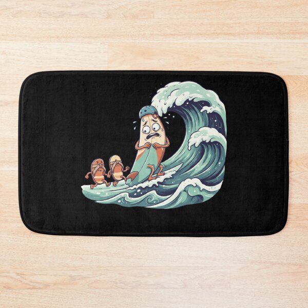 Item preview, Funny Surfing Surfboard Big Wave Cartoon Humor  designed and sold by mood-draftsman.
