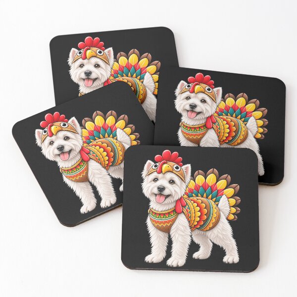 Item preview, Funny West Highland White Terrier Turkey Costume Thanksgiving Dog Lover designed and sold by rafaeltto.